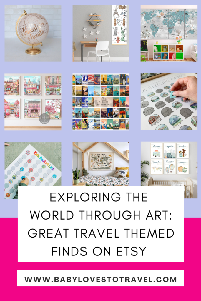 world travel themed nursery